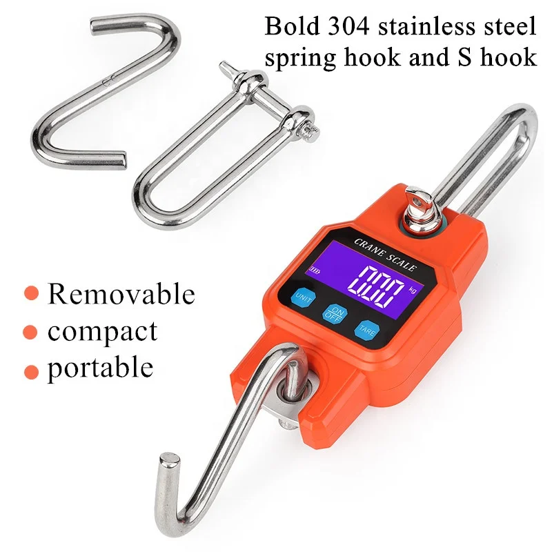 Bilancia Digitale Da 300kg Con Gancio - Bilancia Elettronica Portatile Per Pesare Oggetti Pesanti - Foto 11