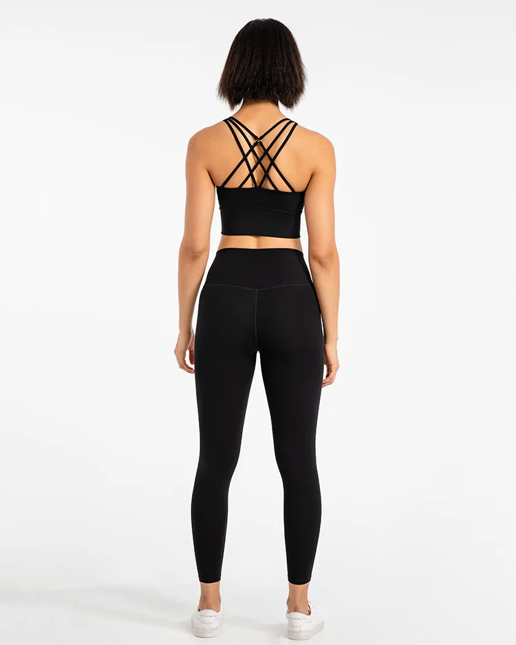 30 Colors 2 Piece Gym Activewear Workout Sports Bra Yoga Pants