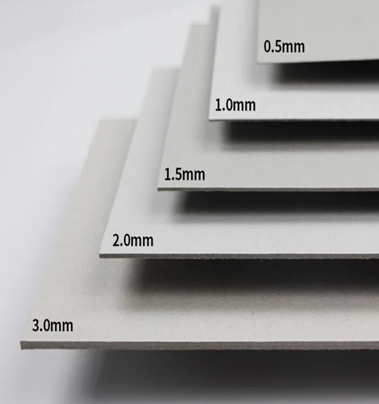 Custom Printed Thin 100% Recycle Paper Pulp Grey Cardboard Recycled Cardboard Sheet