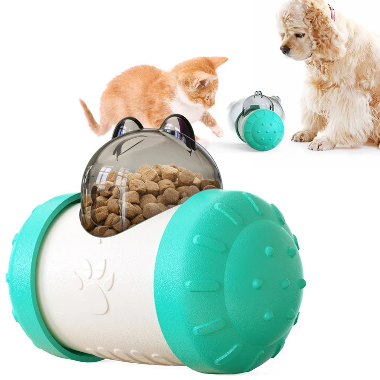 New Scrollable Interactive Pet Toy Embeddable Pet Snacks Food Dispenser ...