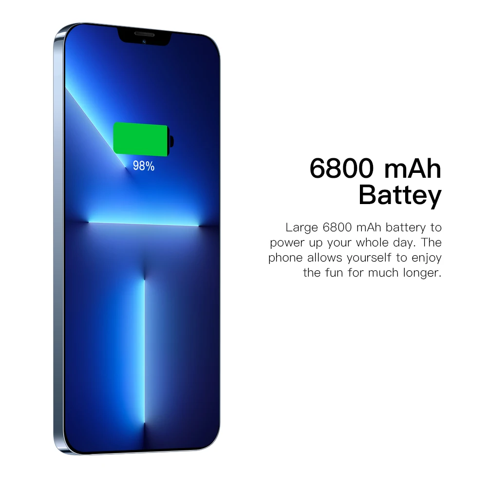 Global version i13 Pro max 16GB+512GB 6.7 inch Android 11 5800mAh 5G Smart Phone Global version Unlock customize logo mobile