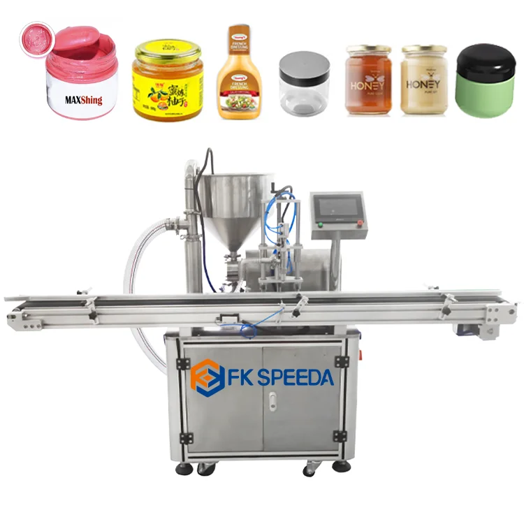 Automatic Desktop Single Diving Head Rotor Pump Food Jam Cosmetic Cream Paste Filling Machine