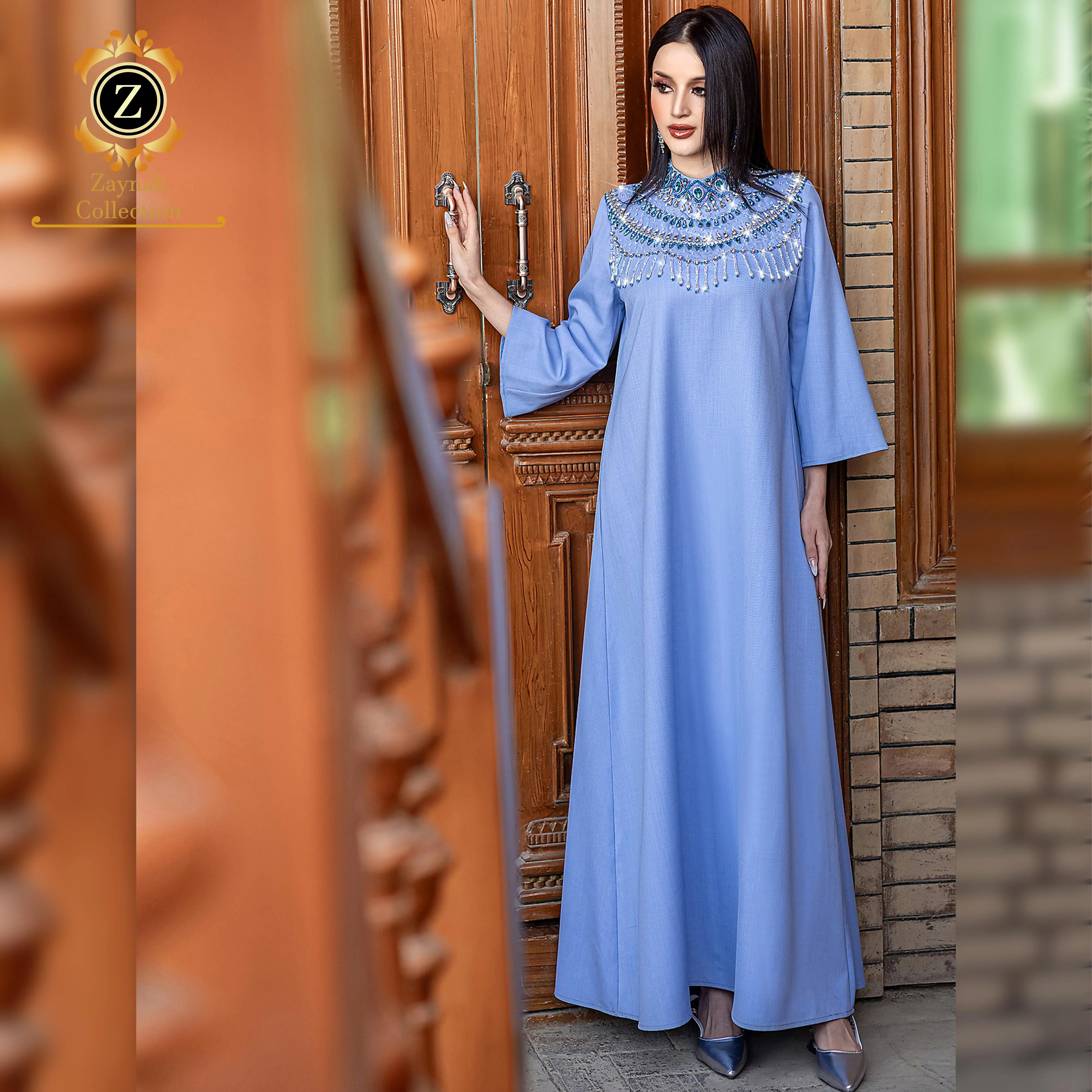 Alibaba.com: Zaynab Abaya Women Muslim Dress with Arab Gulf Embroidery, Fancy Dubai Jalabiya for Ramadan : Wholesale orders available from verified suppliers Alibaba.com: Zaynab Abaya Women Muslim Dress with Arab Gulf Embroidery, Fancy Dubai Jalabiya for Ramadan : Wholesale orders available from verified suppliers