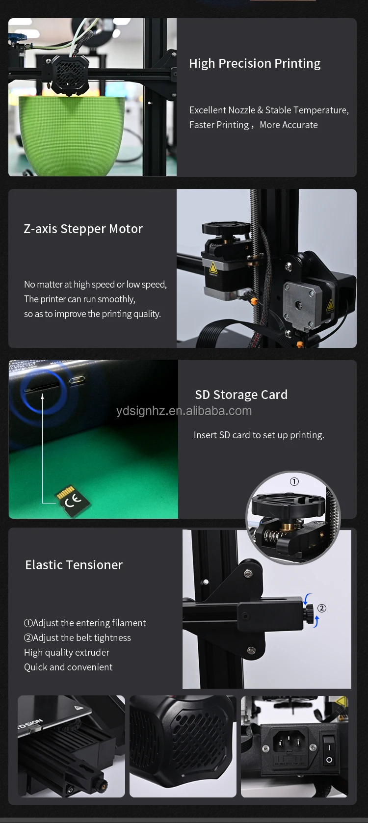 YDSIGN People 3D Model Printer Character Model Two Color 3d Printer for ...