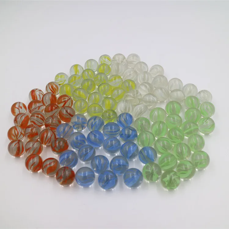 Дешевые красочные декоративные Китай стеклянные Мраморные Шарики