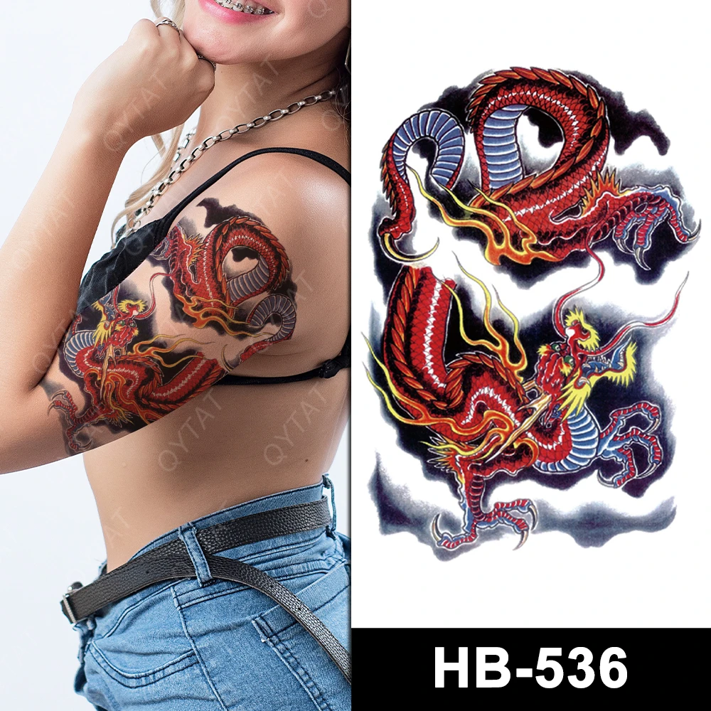 Temporary Tattoos Naruto Waterproof  Temporary Waterproof Dragon Tattoo -  20pcs - Aliexpress