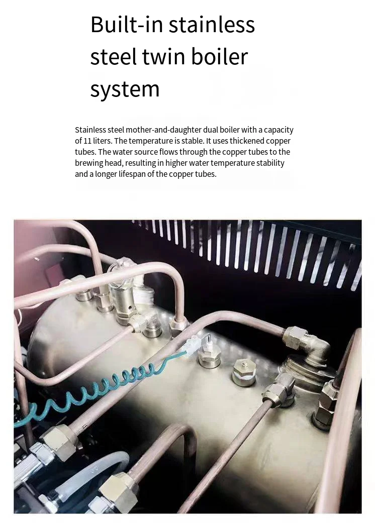 product double group 2 groups rotary pump commercial professional coffee espresso machine for coffee shops-16
