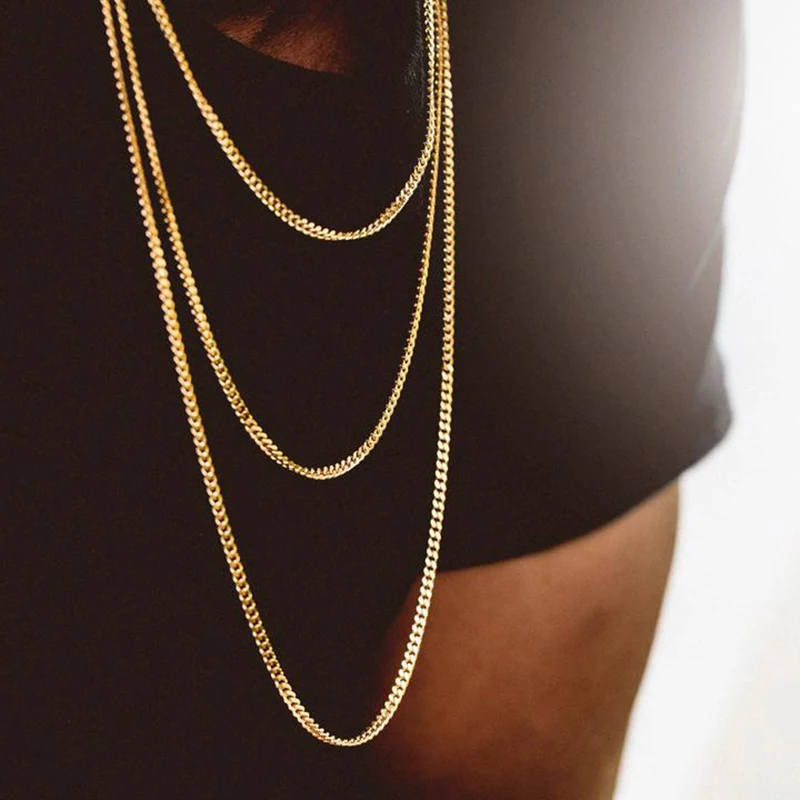 Hip Hop Rock Jewelry 3mm Stainless 