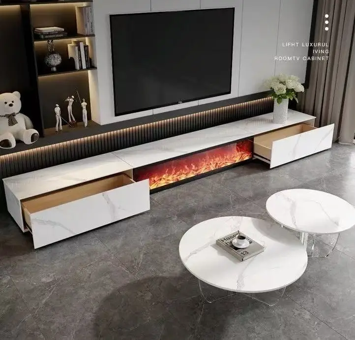 Electric Fireplace, Wood - detail 8