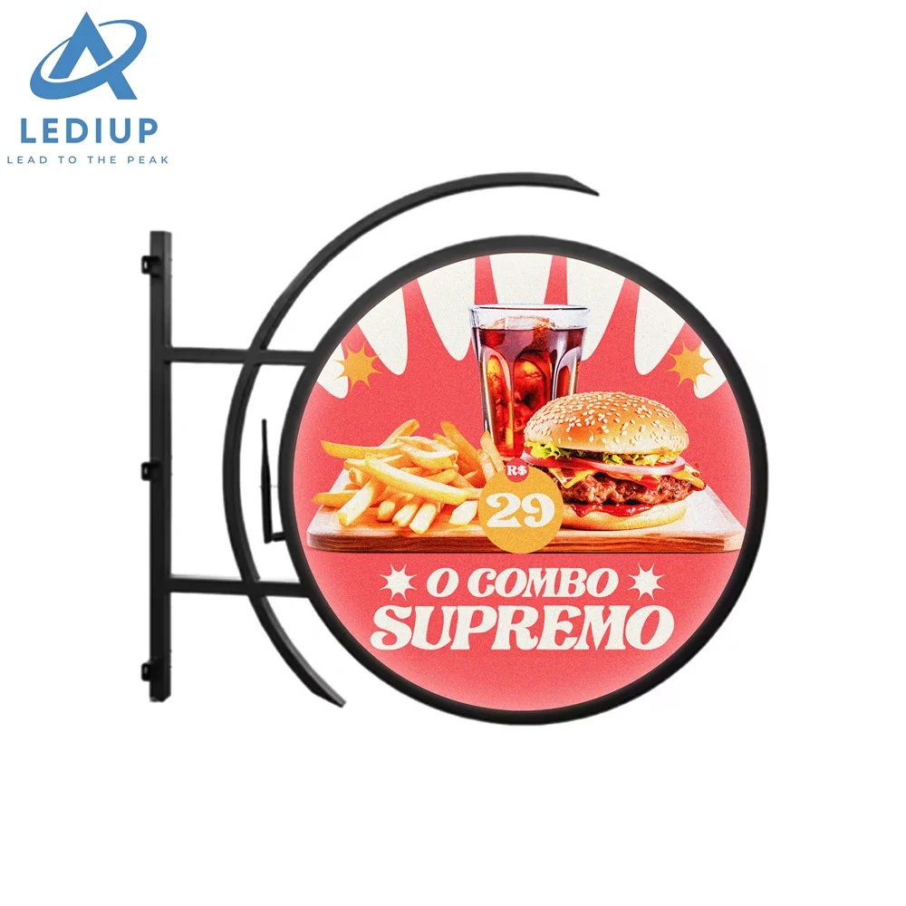 LEDIUP двухсторонний светодиодный дисплей с логотипом круглый экран управления мобильным телефоном СВЕТОДИОДНЫЙ