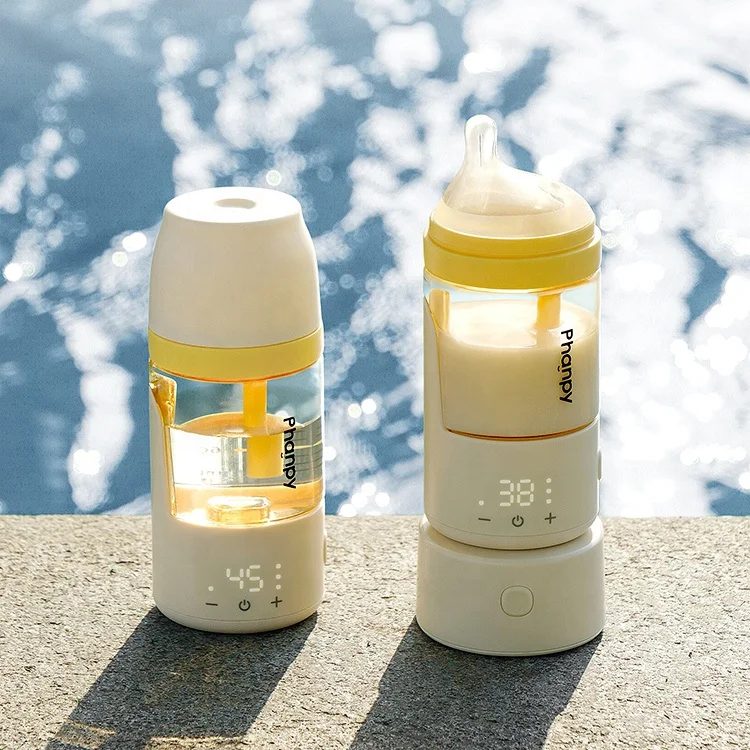 Smart Round Shape Milk Bottles Custom Simulated Breast Feeding Bottle Heater Thermostatic Water Bottle