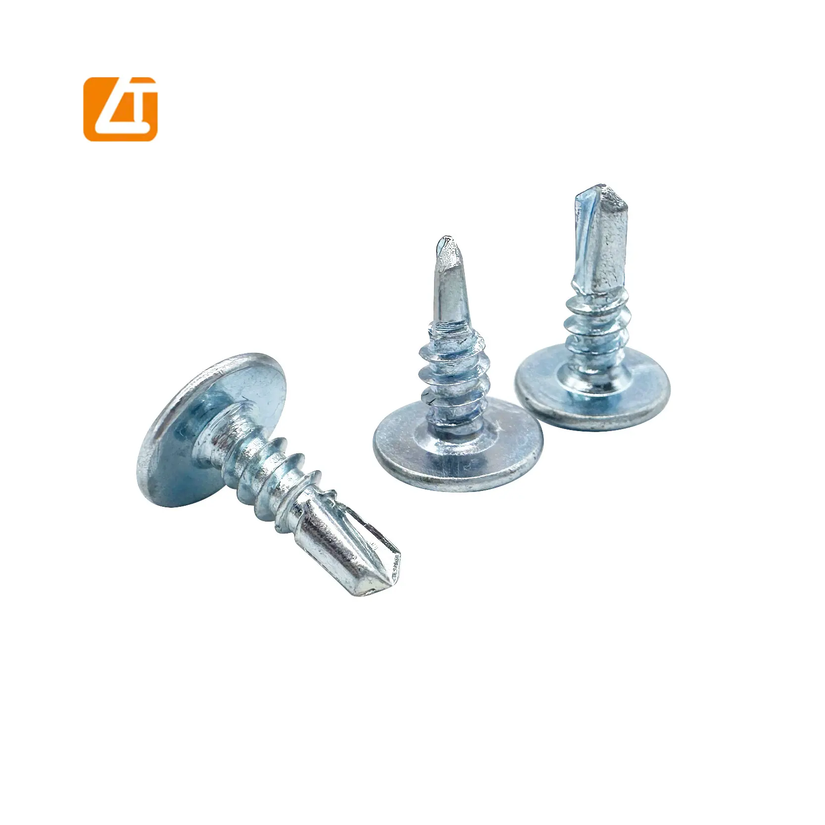Customize Painted White Zinc Plated Wafer Truss Head Self Drilling Screw