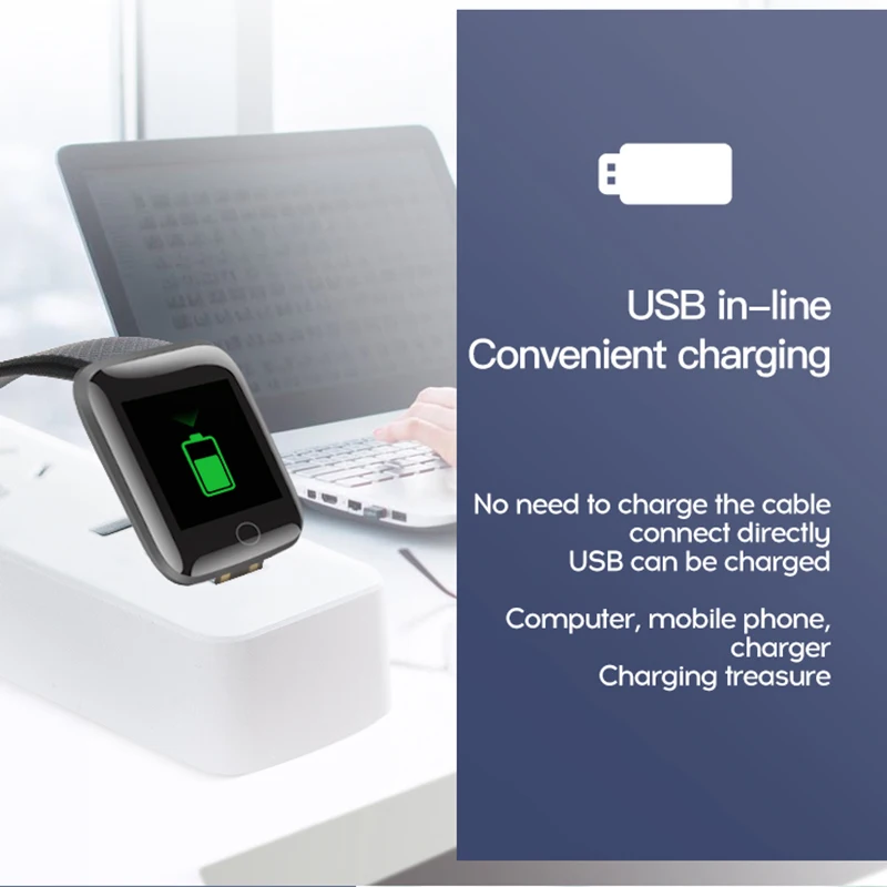 116 Plus Smart Watch IP67 Waterproof Fitness Tracker