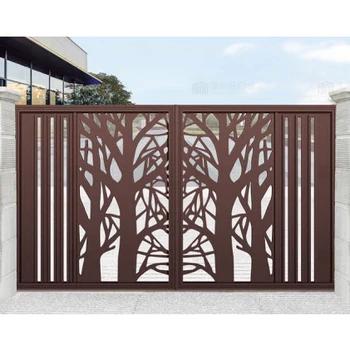 Latest Modern Private Metal Aluminum Automatic Swing Gates Open Style Sliding for Outdoor Main Gate Designs