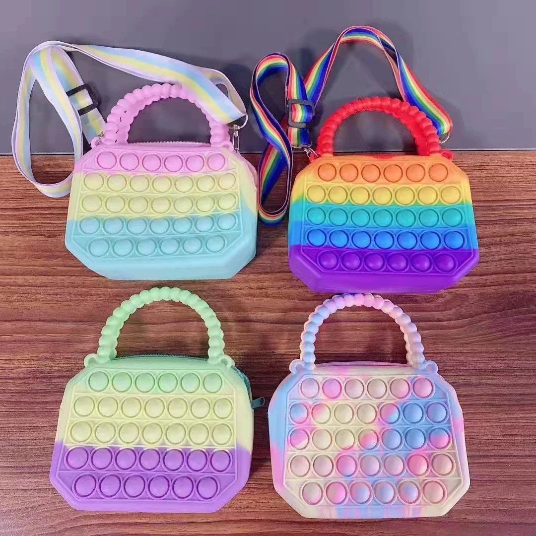 Новинка, большой набор игрушек It bubble, сенсорные попки, подарки, радужная квадратная игрушка-антистресс