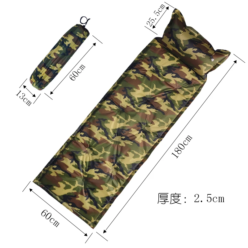 Надувной коврик для сна, коврик для кемпинга с внутренним слоем волокна, компактный легкий изолированный Водонепроницаемый для подложки