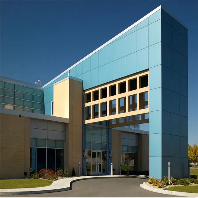 4x8 Aluminum Wall Cladding Wooden Finished ACP Sheet RAL9006 Silver Grey Aluminum Composite Panels