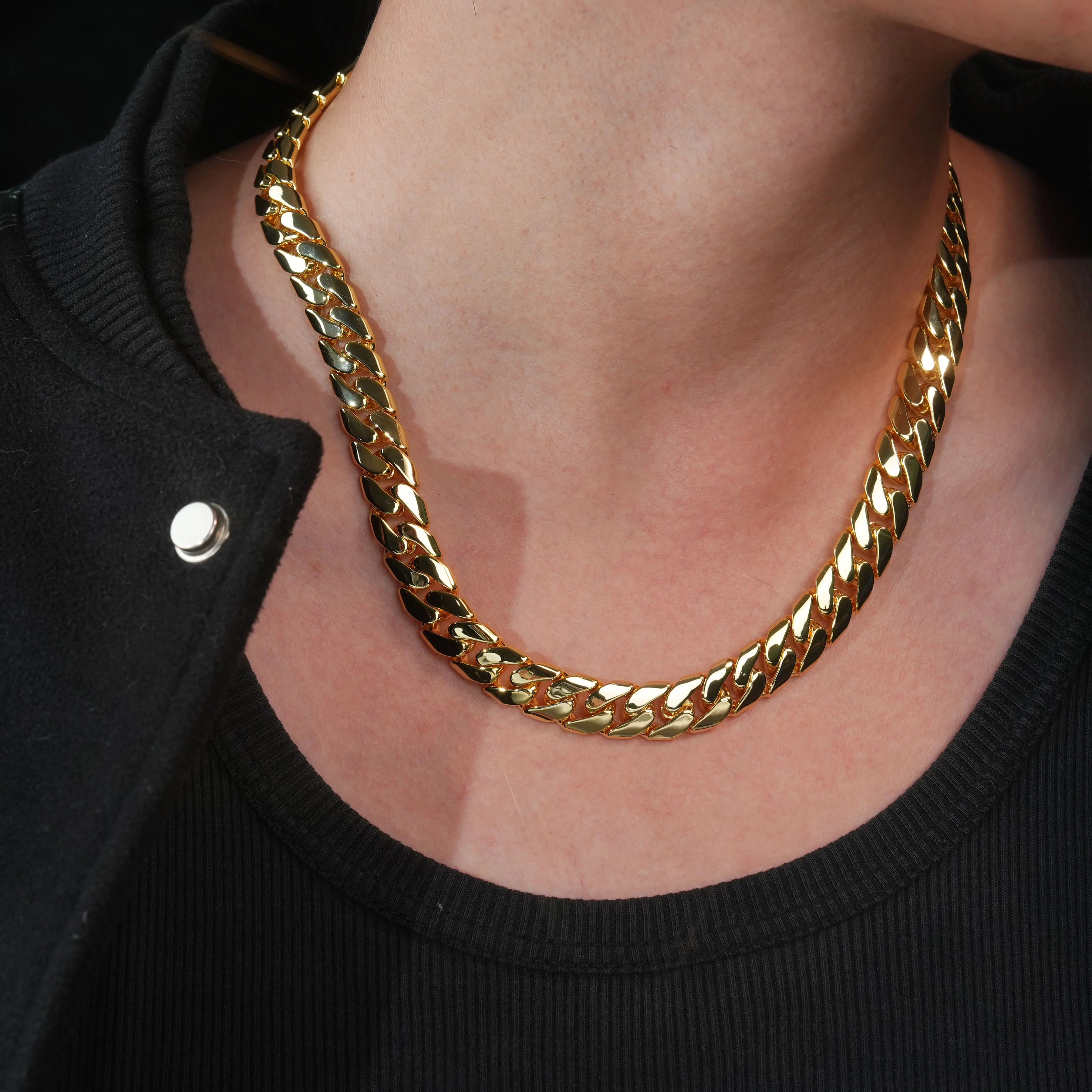 Or Jaune Chaine En Or Pur Collier En Or Jaune Massif Pur 10 Carats