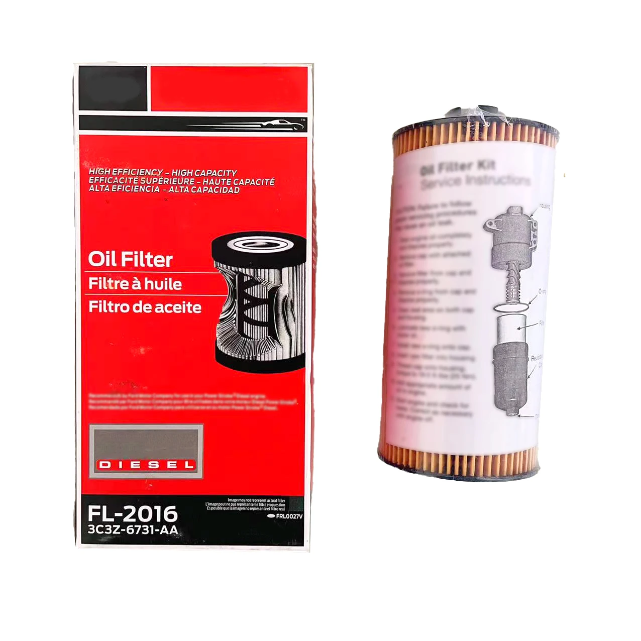 Fl2016 Oil Filter F250 F350 E350 E450 Super Duty 6.0l/6.4l Power Stroke