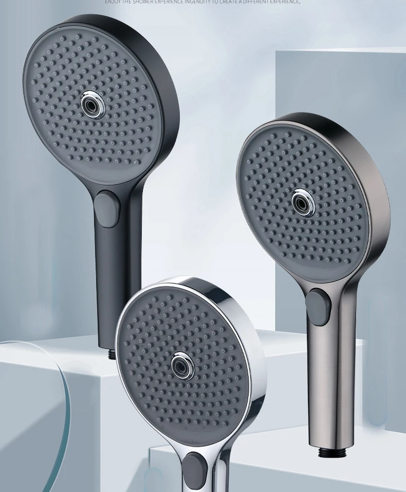 High Pressure Handheld Shower Head With Powerful Shower Spray Abs