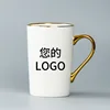 Custom-made gold handle for ounce cups based on provided images