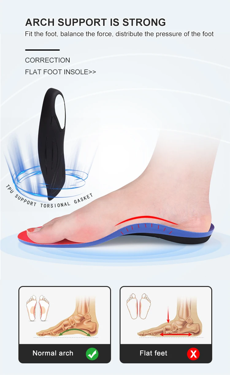 product joghn unisex orthotic insole factory made arch wire orthodontic semelle orthopdique flat foot arch support posture corrector-43