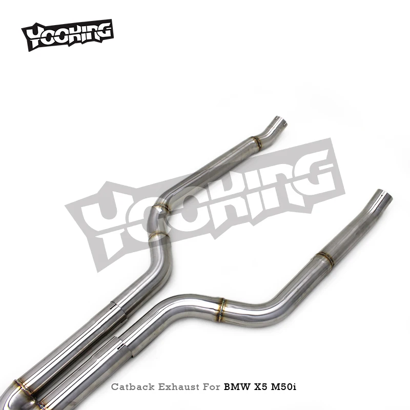 YDステンレス鋼製排気管マフラー BMW X5 G05 M50i X6 G06 M60i 4.4TT