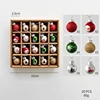 Ensemble de mini boules de Noël bonhomme de neige et flocon de neige, couleurs assorties, 2,5 cm