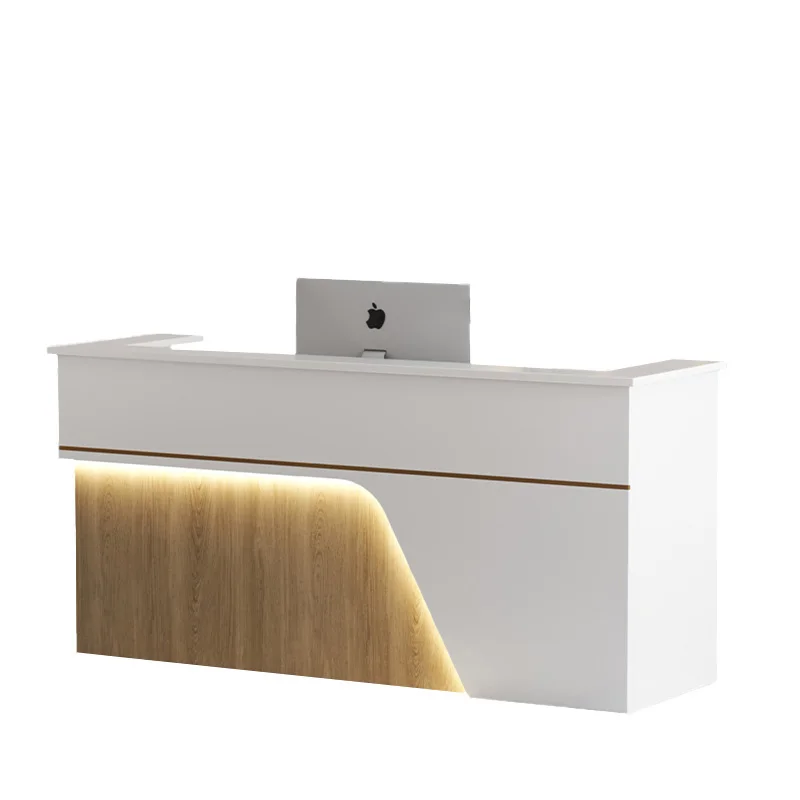 Modern Front Desk Reception Counter Office Salon Hotel Modern Luxury Furniture Hospital Desk Cafe for Beauty School image 6