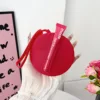 Lápiz labial rojo sandía redondo-bolsa de almacenamiento universal