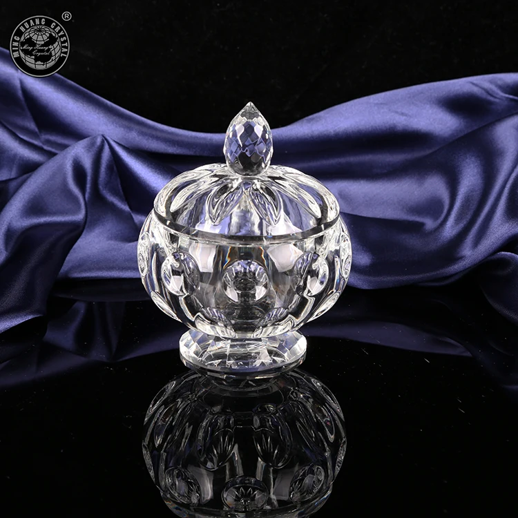 crystal glass jewelry box