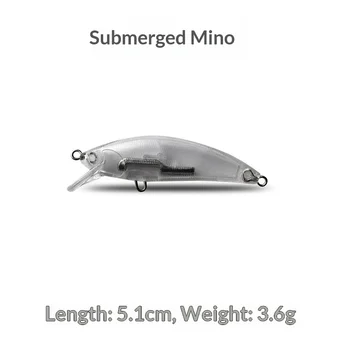 Japanese-Style Subsurface Minnow DIY Stainless Steel Lure Blank Body 51cm/36g Transparent Live Bait Without Hooks – Minnow – view 3