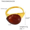 dark red resin ring