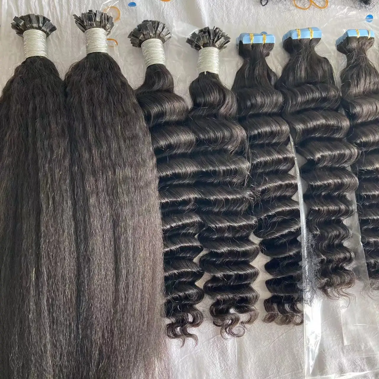 Factory Wholesale Price Feather Ftip Hair Extensions Plastic Nano F