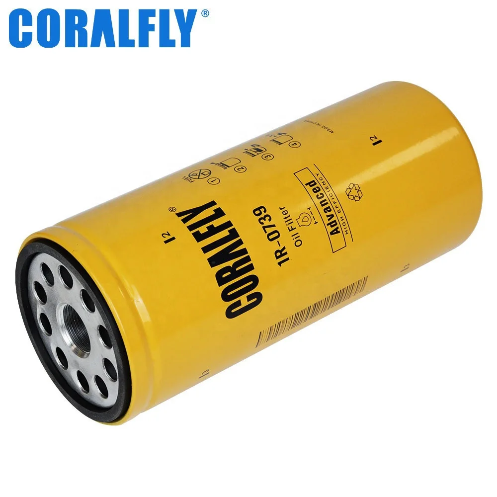 OEM ODM Excavator Diesel Engine Filter Lube Oil Filter 1R0739 1R-0739 LF3379 B76 LFP3191 for Caterpillar