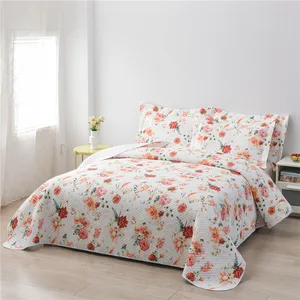Jacquard Digital Print Polyester Quilt Sets Bedspread Printed Bedding Set