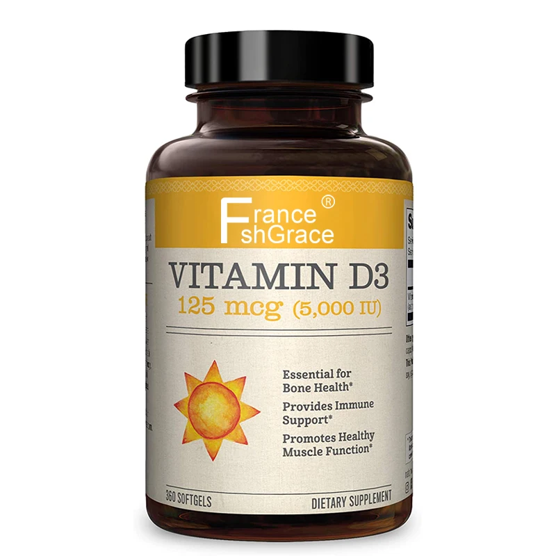 Vitamin D3 Softgel Healthy Muscle Function Immune Support