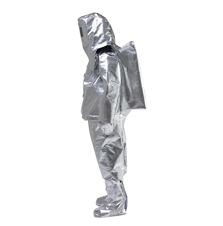 Aluminized Anti-Static & Anti-Cut Firefighting Suit HPPE Material with Aluminum Fiber Protection Radioactive Safety Clothing