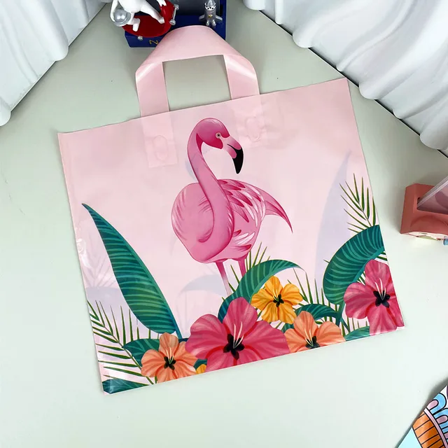 Yiwu Factory Wholesale Plastic Fire Bird Fashion Handbag Heavy Shopping Bag for Clothing Store for Packaging Clothing Socks