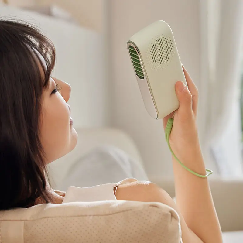 New Creative Semiconductor Cold Compress Handheld Fan Unique High End Gift Large Capacity KC Battery Rechargeable Personal Fan