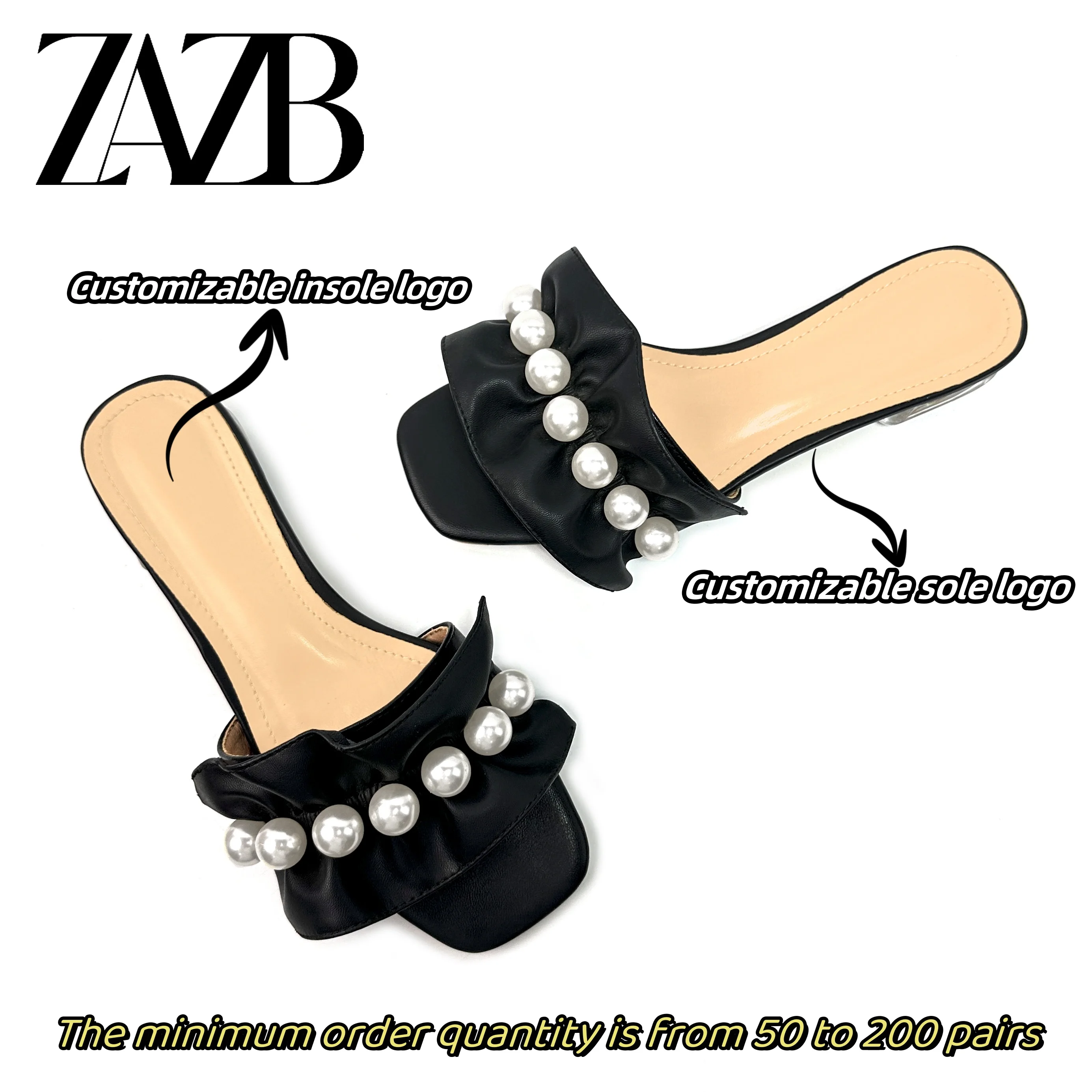 New Style Design Summer Transparent H Letter Flat Heel Women's slippers  Fashion Beach Platform Sandals for Women and Ladies