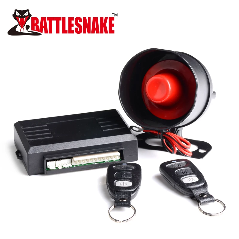 Universal Car Keyless Entry System With 2 Remotes & Siren – 433.92MHz, 100m Range – C7B3-626232