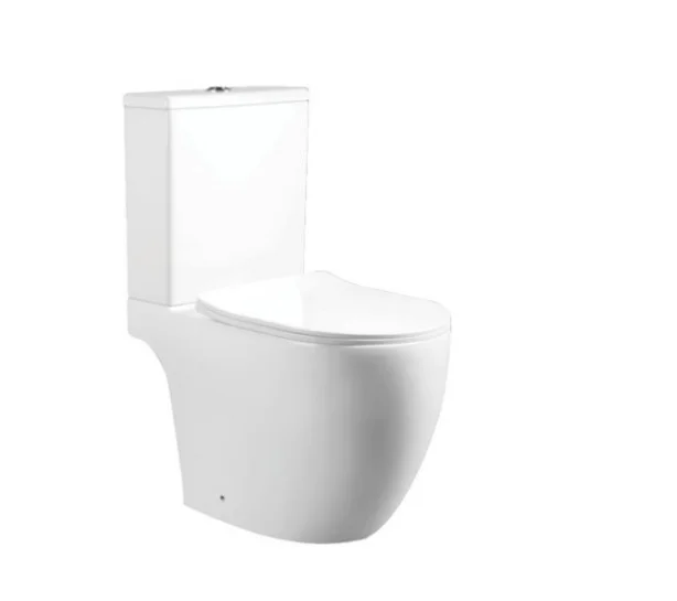 Modern Quality Sanitary Porcelain WC Water Closet Dual-Flush Round Siphon Bidet Toilet Set Two Piece Modern S/p-Trap Bathroom