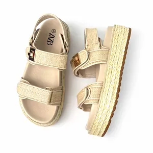 Summer Ladies High Heel Sandals for Women Trendy Platform Channel Shining Rhinestone Belt Buckle Women's Thick Bottom Shoes