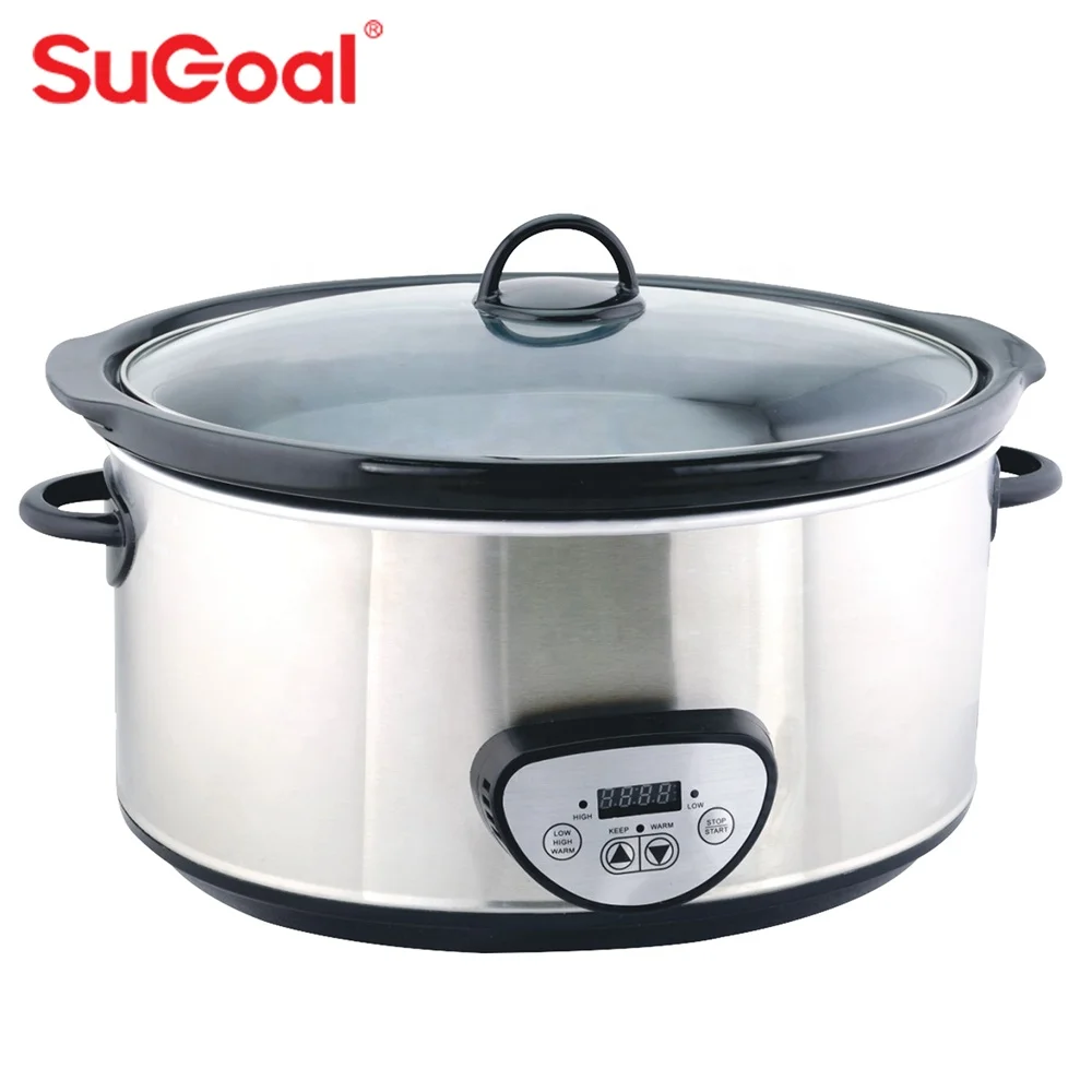 Crock Pot 3.5L Brushed Stainless Steel Slow Cooker 220/240 volt 50HZ (