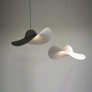 Modern Simple Hat Pendant Lamp Chandelier White 4100K Neutral White Pendant Light 2-Year Warranty Energy Saving
