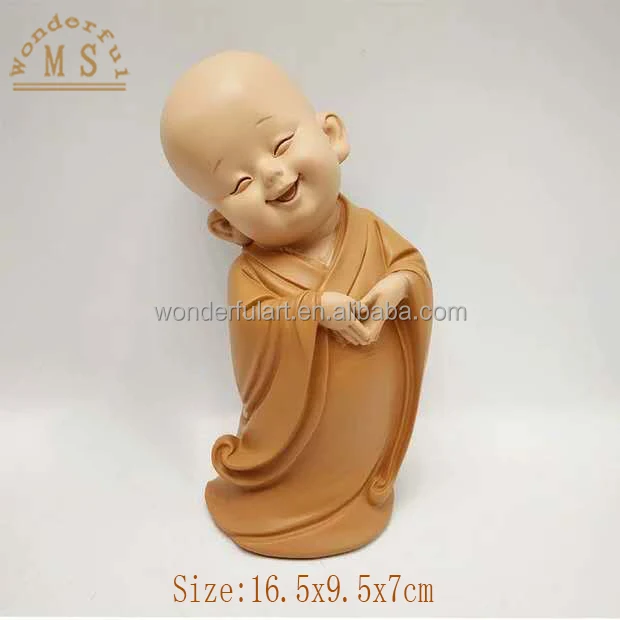 Factory price polistone buddha religious ceramic statue cute sculpture for home garden decoration