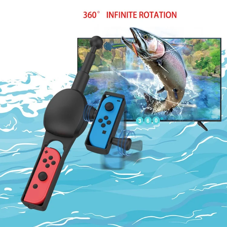 Gaming Accessories For Nintendo Switch ABS Fishing Rod Gaming Sets 360 ° Rotating For Switch manufacture