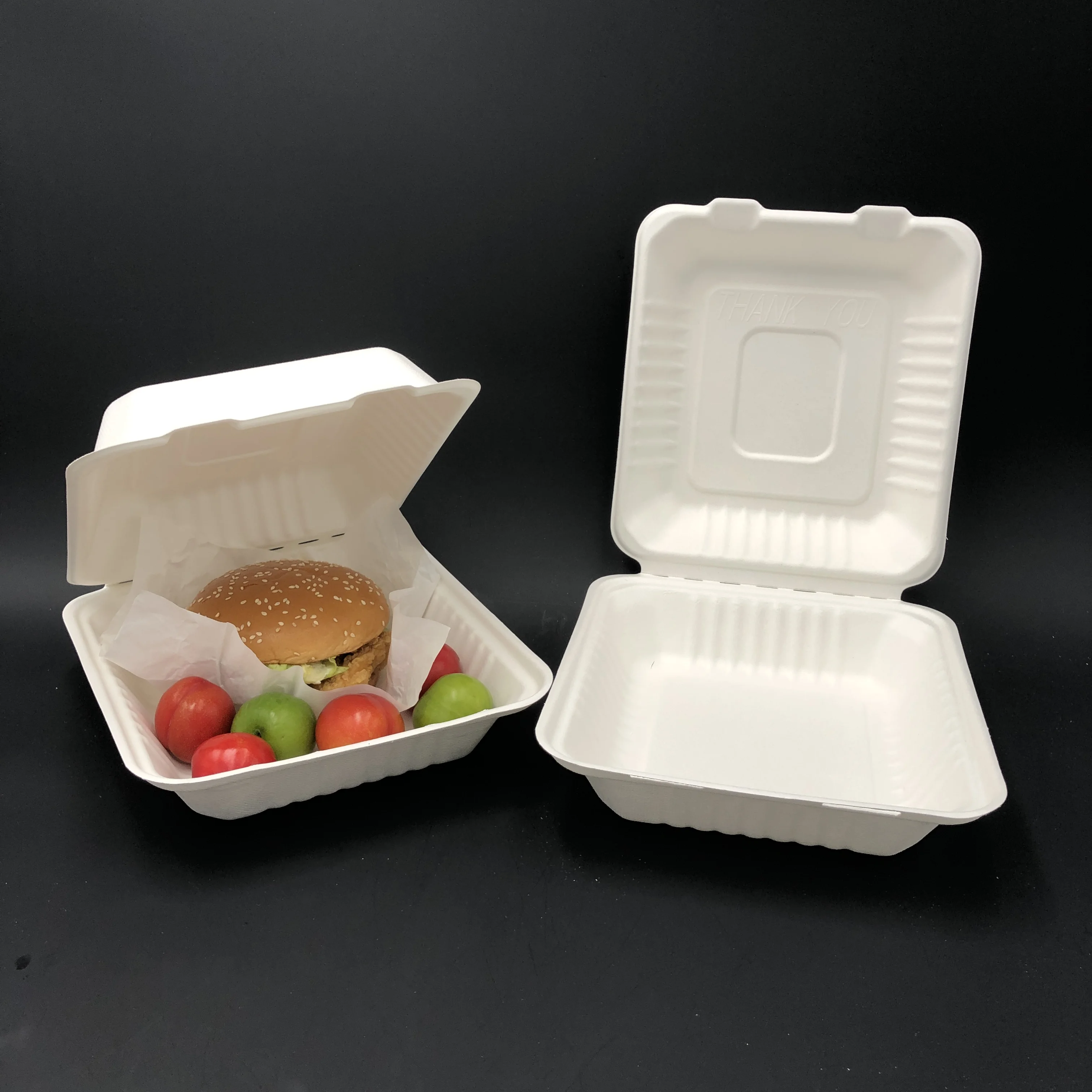 Luxury Disposable Food Packaging Chinese Takeout to Go Boxes Biodegradables  Empaques Ecologicos Para Alimentos for Restaurant