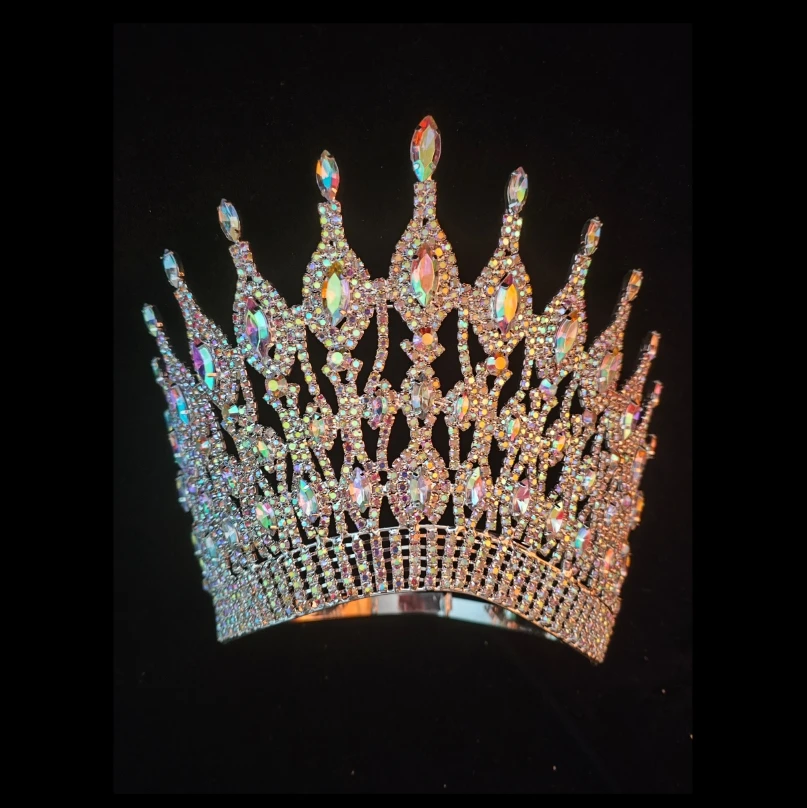Factory Wholesale Pageant Crown Tiara Custom Beauty Rhinestone Queen Crown